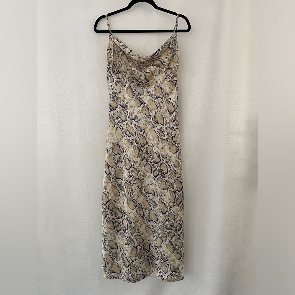 Snakeskin Print Maxi Dress Size M